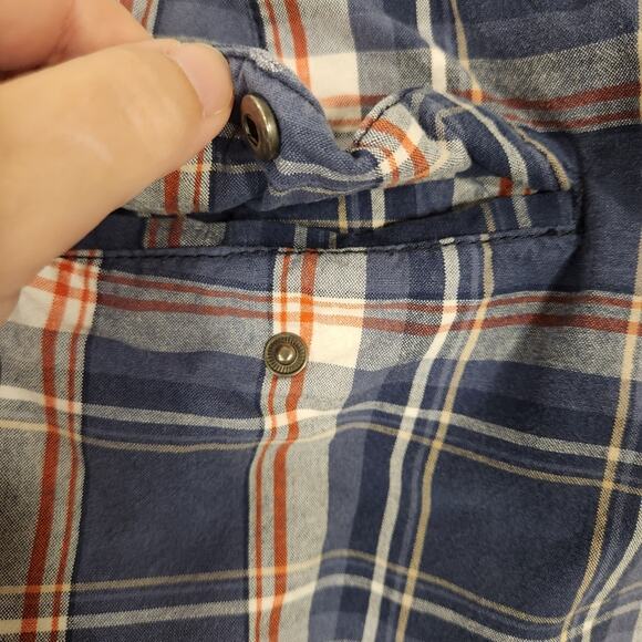 FALLS CREEK 100% Cotton Blue Red Plaid Cargo Utility Summer Beach Shorts Mens 40 - Picture 10 of 12